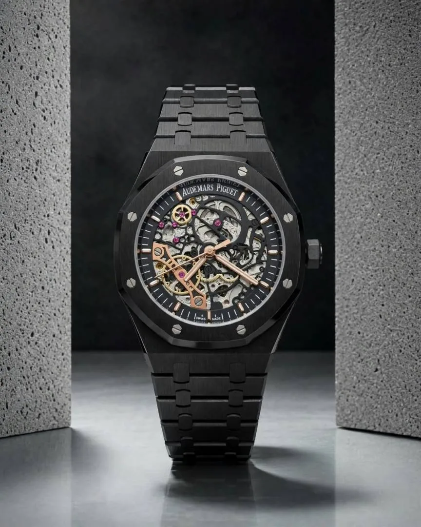 Audemars piguee_tRoyal Oak Skeleton Automatic Blacke