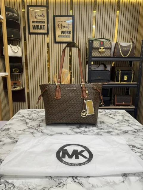 Michael Korrs Voyager Tote Bag With Dust Bag (Brown)
