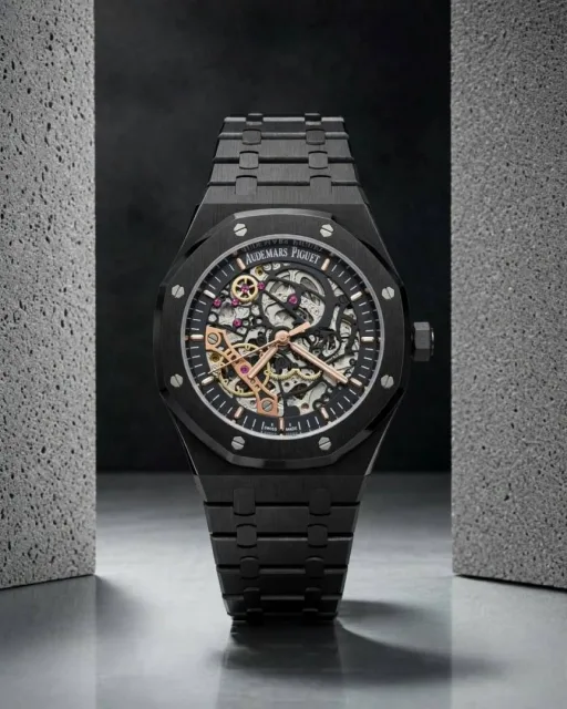 Audemars piguee_tRoyal Oak Skeleton Automatic Blacke