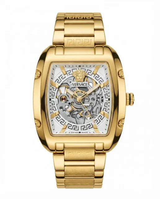 Versace_e Dominus Sktl Men Automatic Gold white Dial