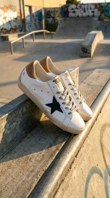 GOLDEN GOOSE SUPERSTAR TRAINER WHITE BROWN