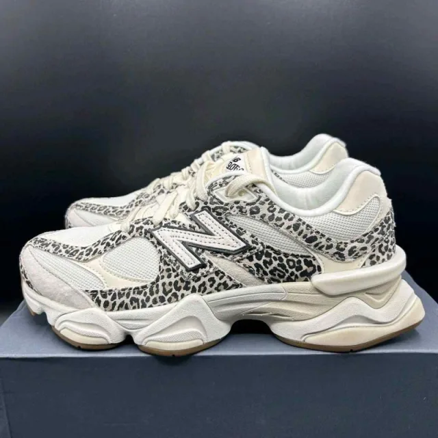 New Balencee 9060 Leopard White Brown 959