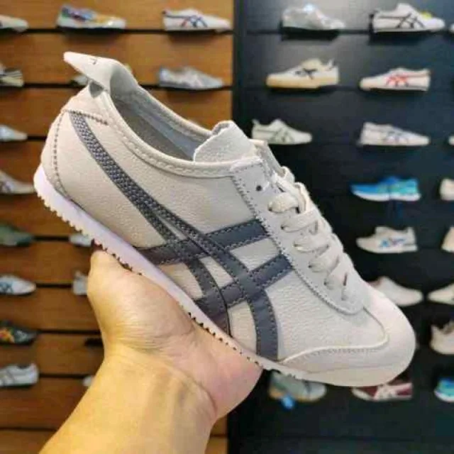onitssukaa tiger MEXICO 66 Leather Low Top Grey Shoe 165