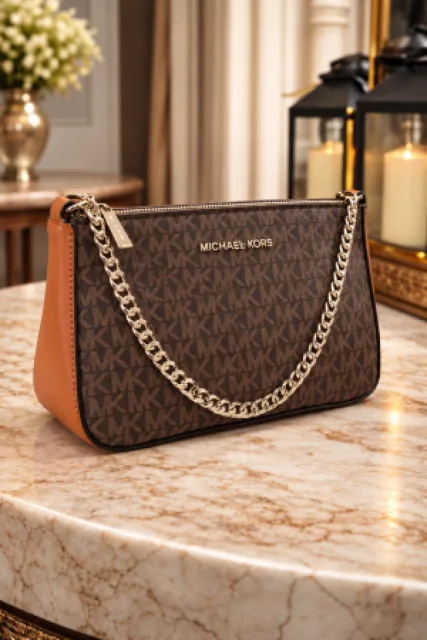 Micheal Kors Jet Set Charm Small Logo Pochette Bag Box Dust Bag 5198