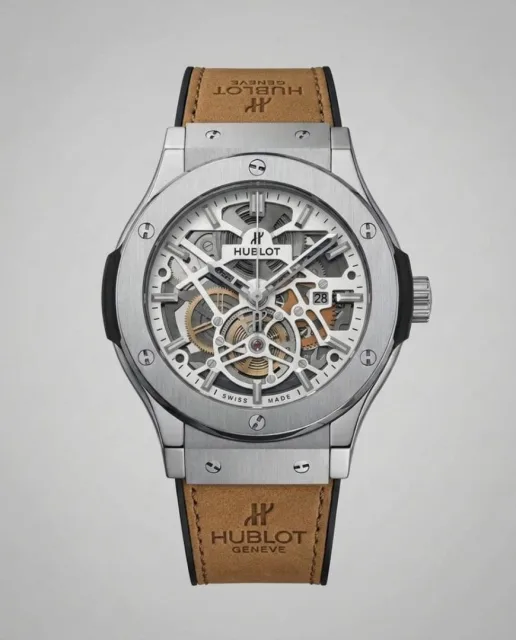Hublot Classic Fusion Tourbillon SILVER Brown