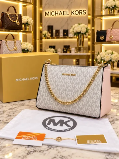 Micheal Kors Jet Set Charm Small Logo Pochette Bag Box Dust Bag 5341