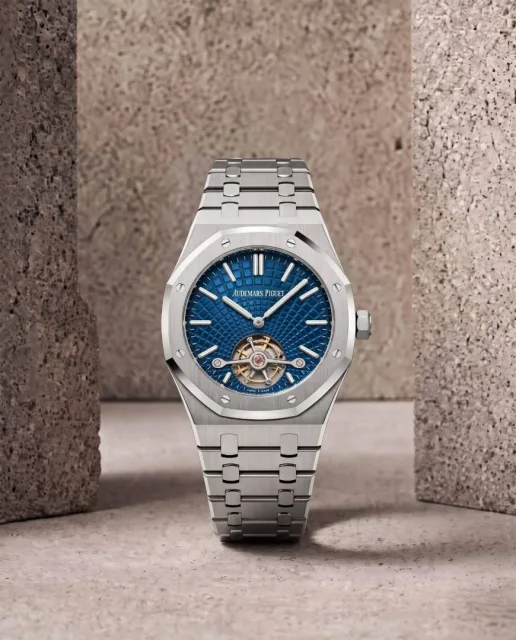 Audema_ars Piguet Royal Oak Selfwinding Flying Tourbillon silver blue