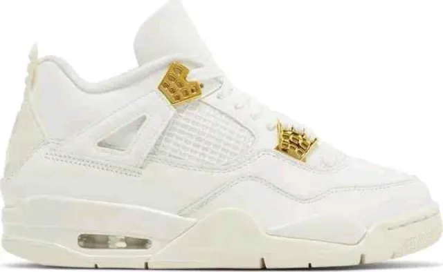 Nikkee Air Jordan 4 Retro Metallic Gold
