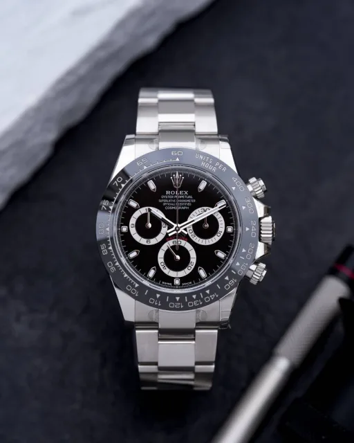 Rolee_x Oyster Perpetual Daytona Chosmograph Silver-Black