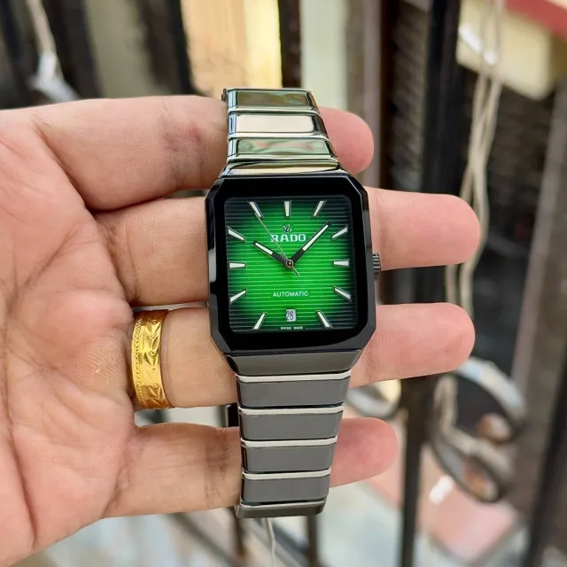 Raddo Anatom Automatic High-Tech Ceramic Watch 2 ton black silver green