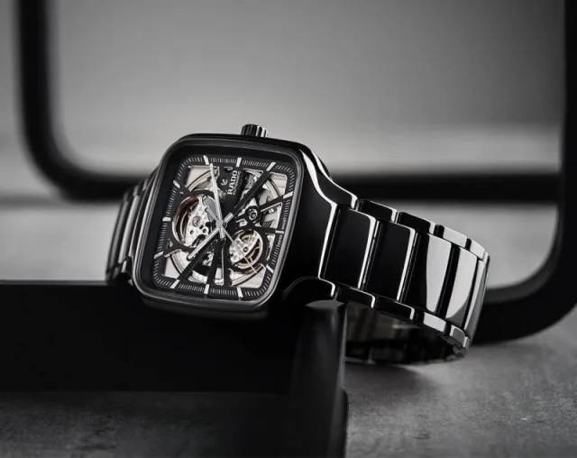 Radd_o True Square Automatic Ceramic Black Silver
