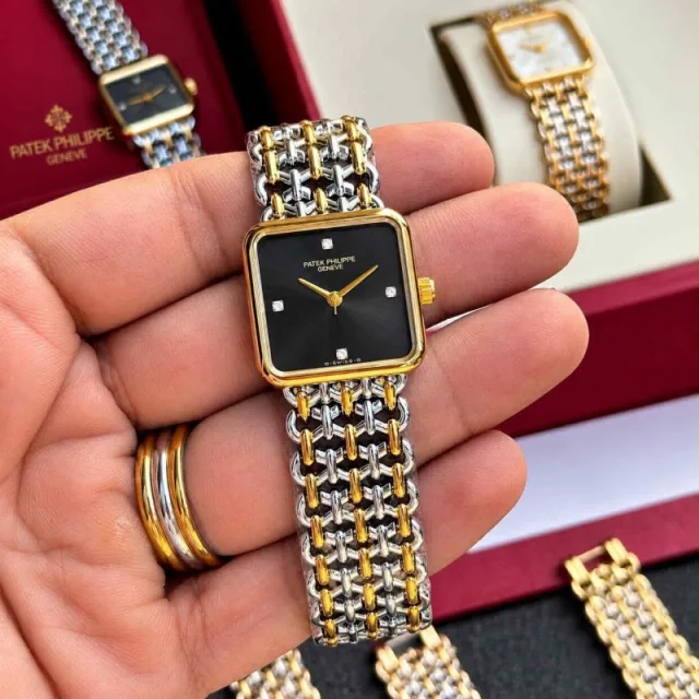 PATEK PHILIPE_LADIES_GOLD-TT-BLACK