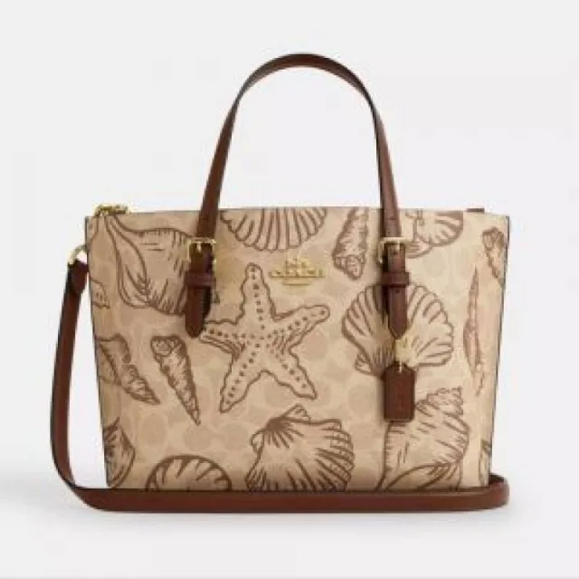 Coatch Mollie Tote Bag 25 In Signature Canvas (multi colour) with box 5181