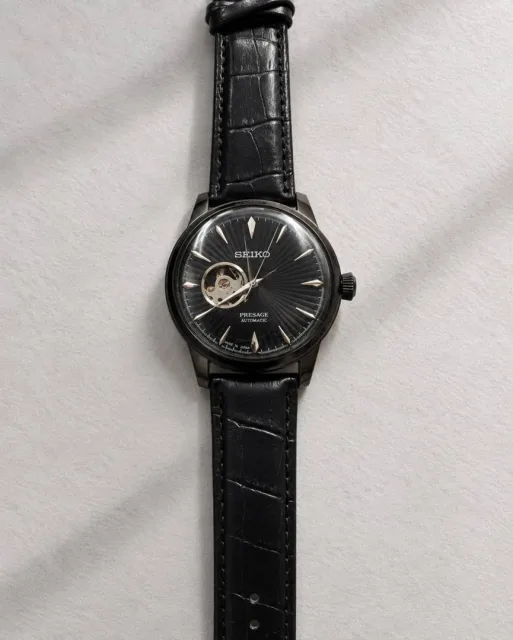 Seiko Presage Automatic Full Black Dial