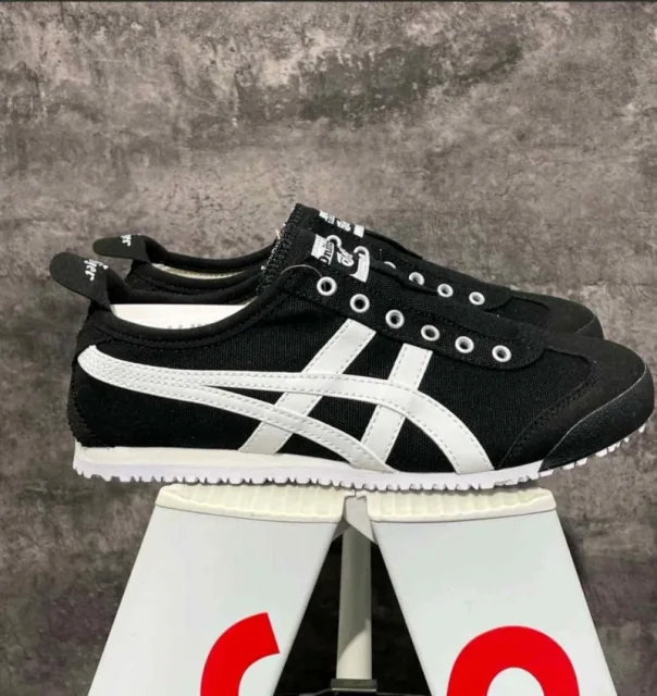 Onittsukkaa tiger slipon black white