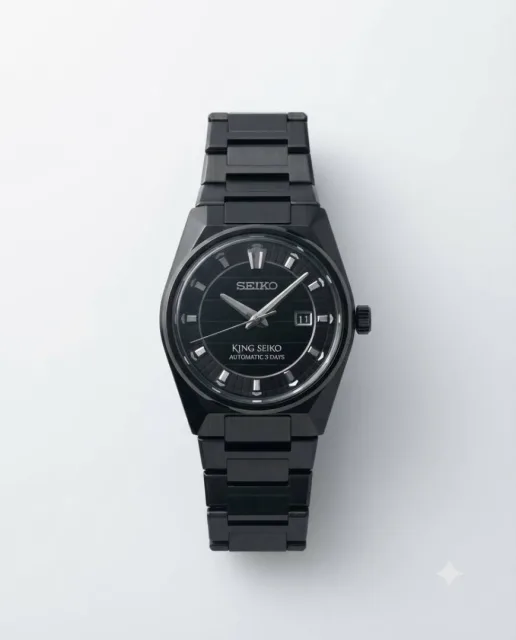 King Seiko Vanac Quartz Full Black