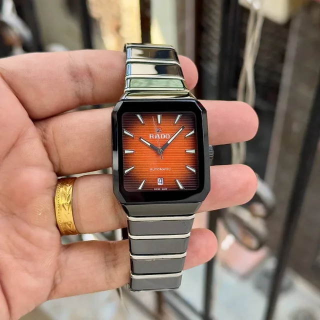 Raddo Anatom Automatic High-Tech Ceramic Watch 2 ton black silver Red
