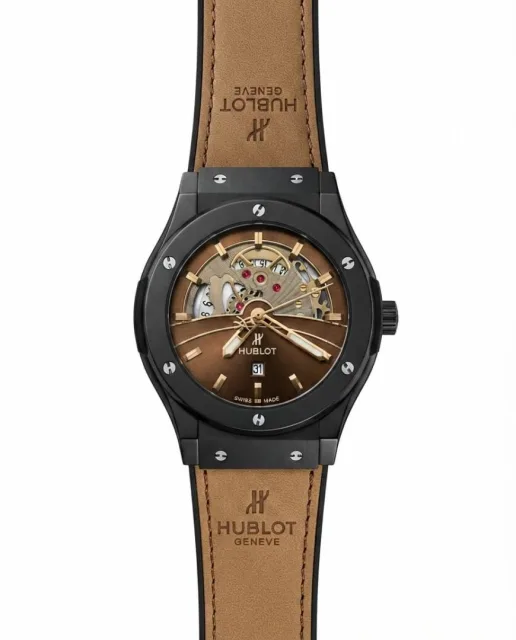 Hublot Big Bang Tourbillon Dark Brown Leather