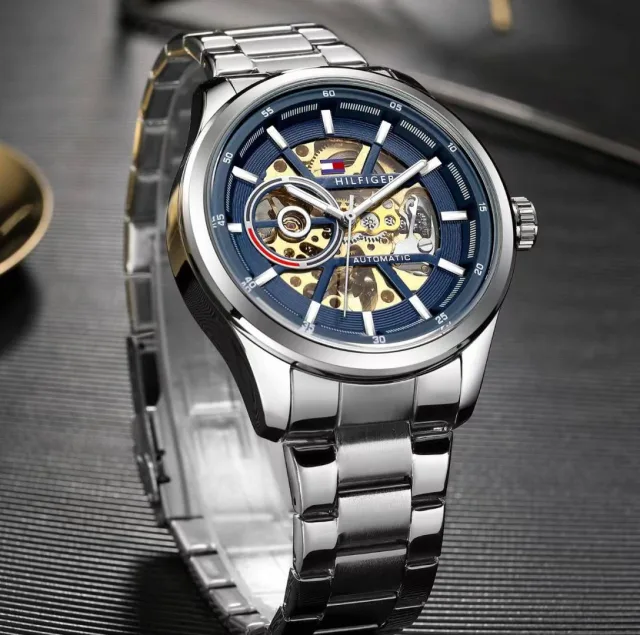 Tommmy Hilfige_r Automatic Silver-Blue