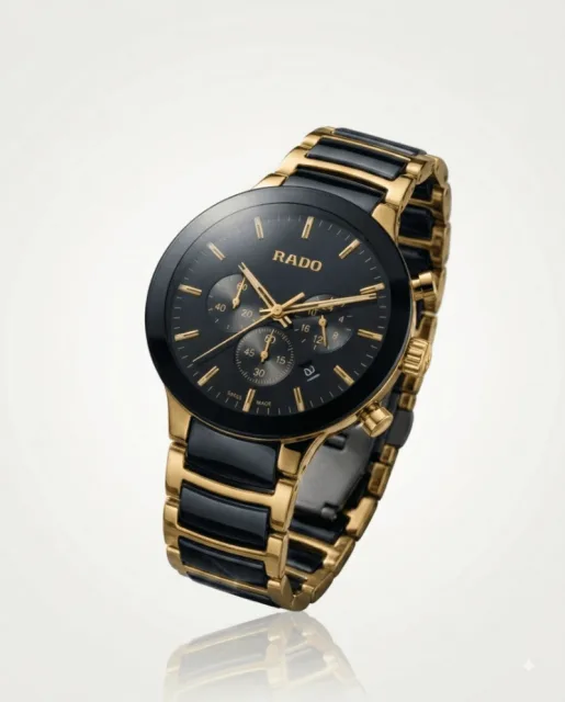 Radd_o centrix chronograph 2 ton Black Gold