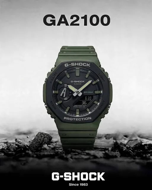 Casio G Shock Ga2100 full green