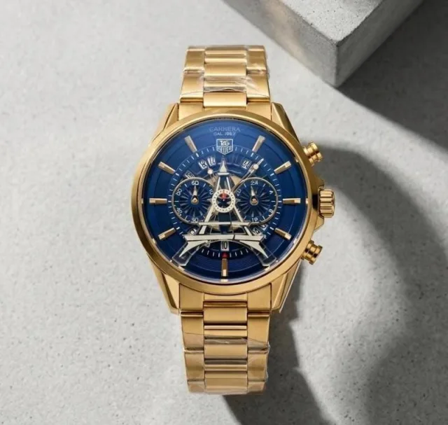 Tag Heuee_r Carrera Paris EiffelTower Gold-Black