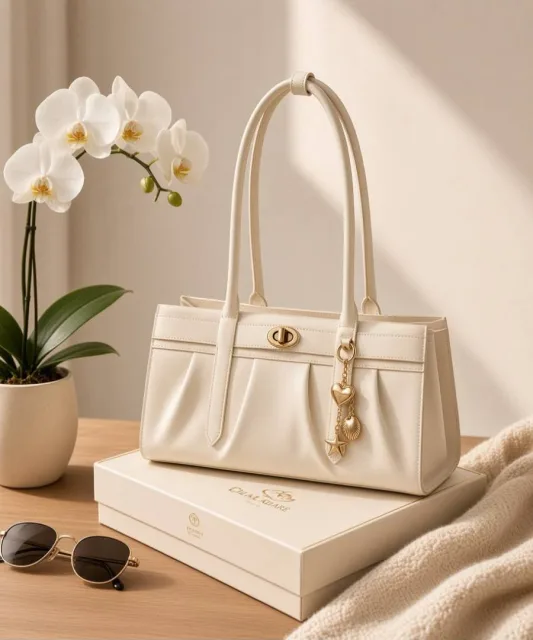 Charls & keith Gwynne Medium Leather Shoulder Bag 6862