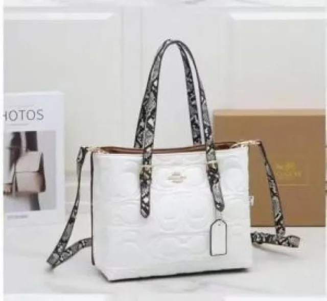 Coatch Maggie Pebbled Leather Top Handle Crossbody Bag With Magnetic Box Including 5060