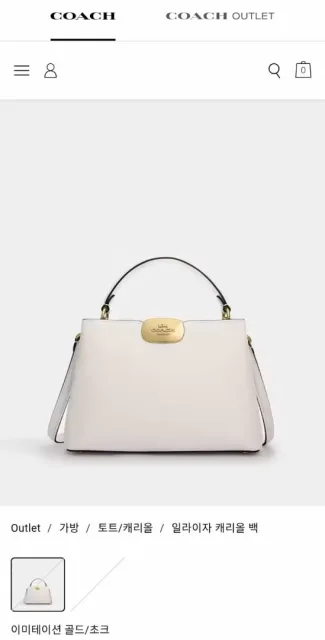Coacch eliza carryall satchelbag with ogbox carrybag 412