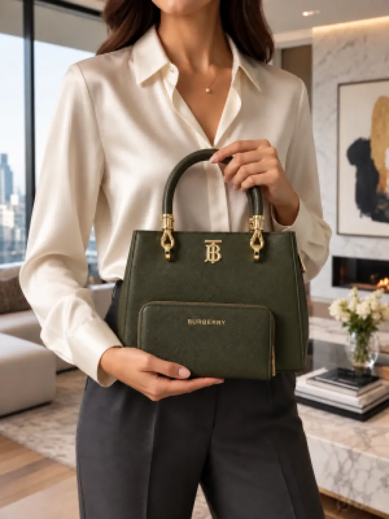Burbery thomas hand bag with wallet 5258