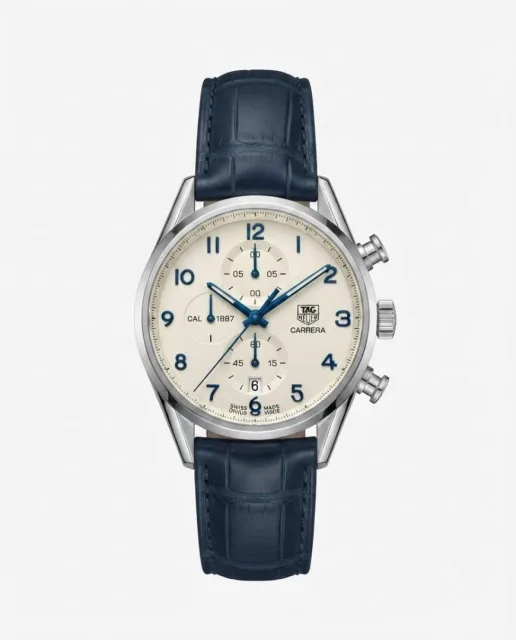 TAG heuee_r Carrera Caliber 1887 Blue white Dial