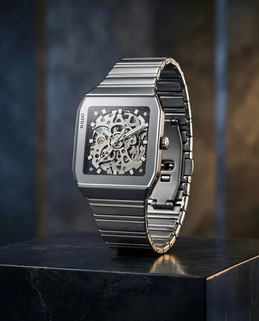 Raado Anatom Automatic Skeleton Silver Black