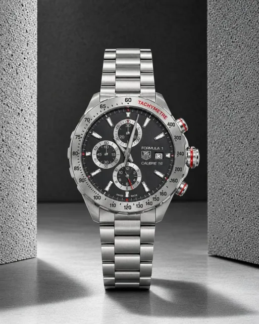 Tag Huer Formula 1 Bettry Chronograph silver Black