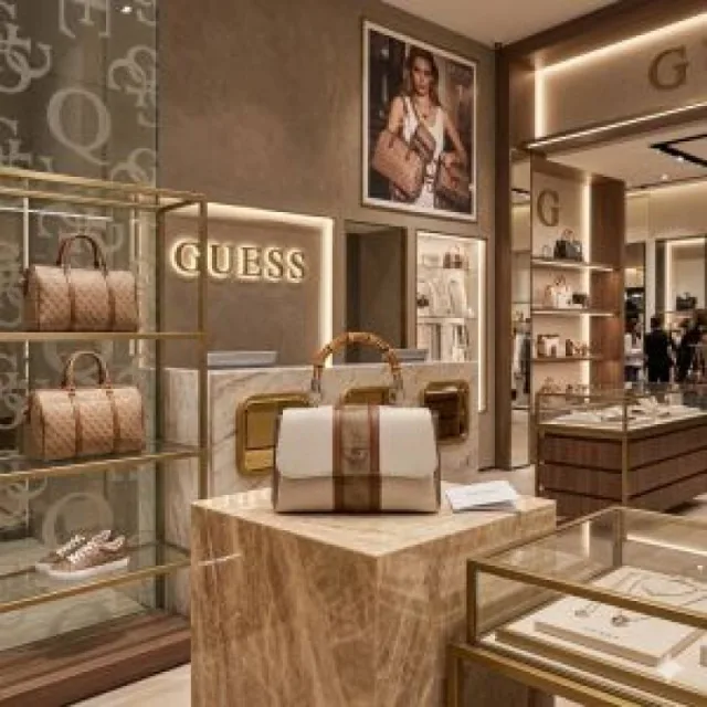 Guess Kerima Bamboo Handbag Natural Latte Logo premium quality with original box packing