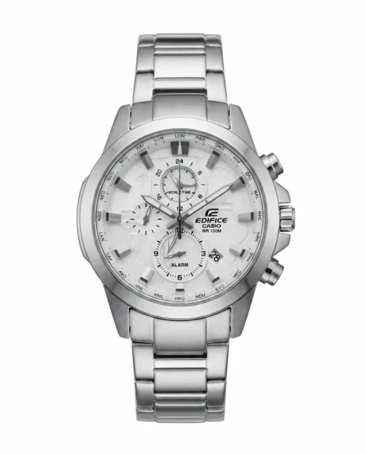 Casio Edifice EFR-303D Silver white Dial