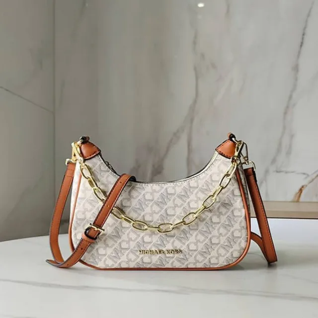 Micheal Kors Cora Mini Zip Pouchette Signature OG Box 6812