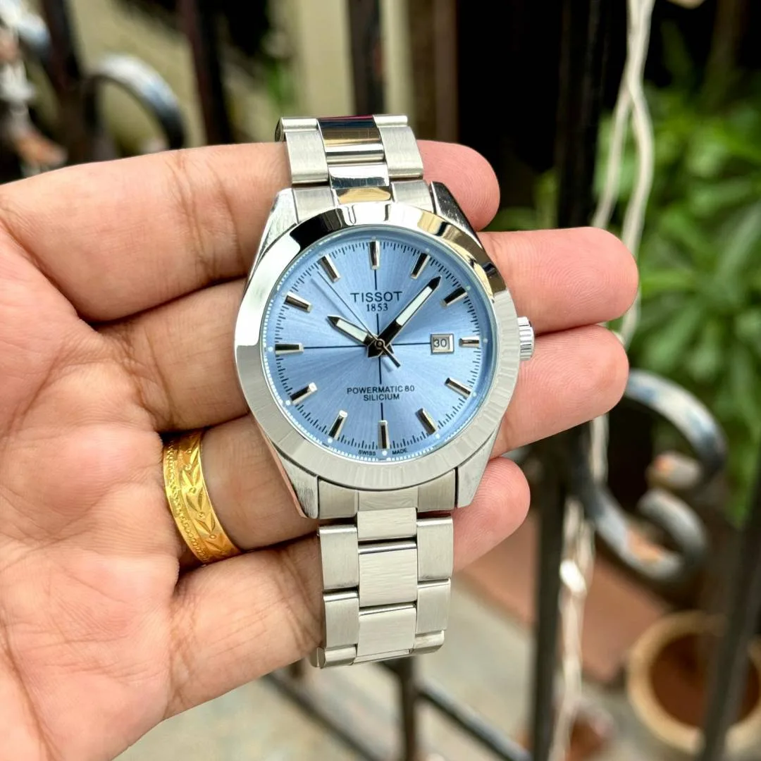Tisot 1853 Powermatic 80 Ice Blue - J1462