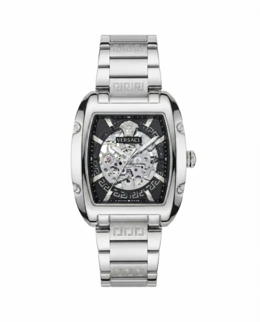 Versace_e Dominus Sktl Men Automatic Silver black Dial