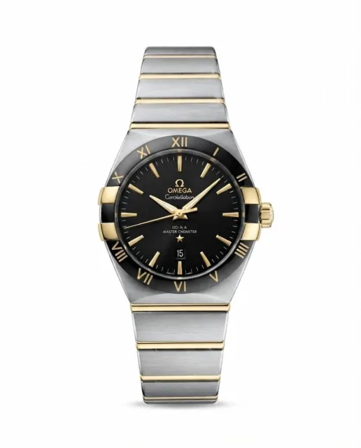 Omegg_a Constellation Co-Axial Chornometer Two Tone Black Dial