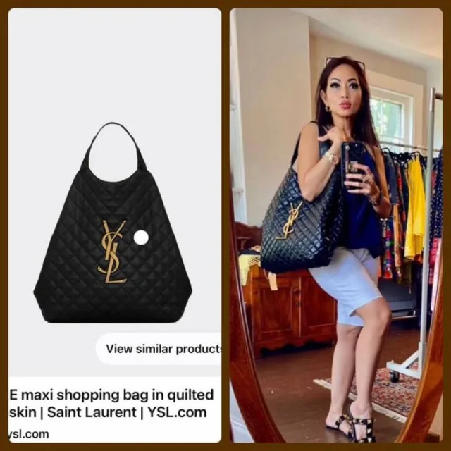 YSL saint Laurent icare maxi with dustbag & small wallet 647