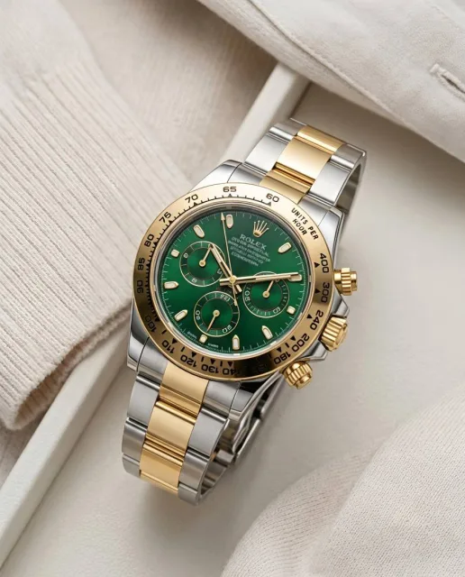 Rolee_x Oyster Perpetual Daytona Chosmograph Gold-Green