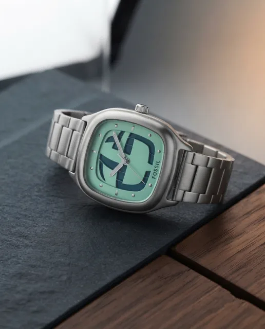 Fossi_il Digital square Blue Dial
