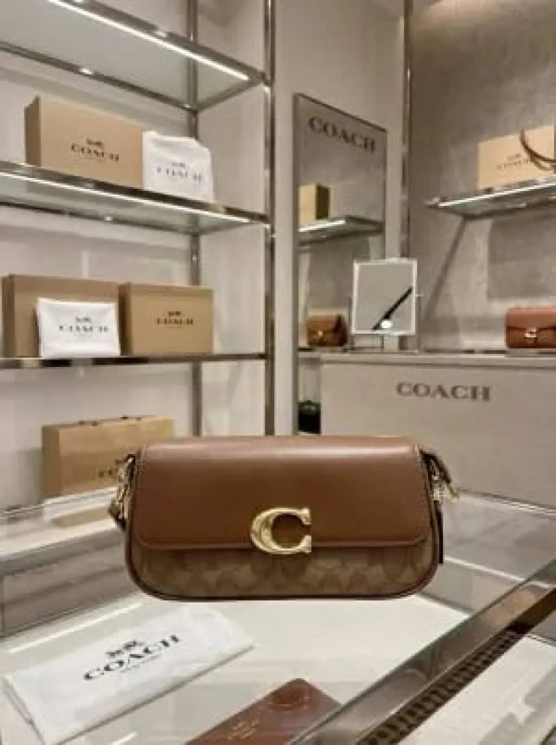 Coatch_ Zoe Shoulder Bag in Signature Canvas Bag with box premium quality