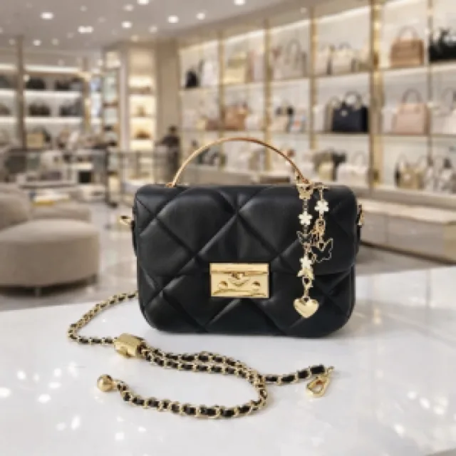 Ck& Keith Top Handle Hobo Bag With Box Dustbag Slingchain