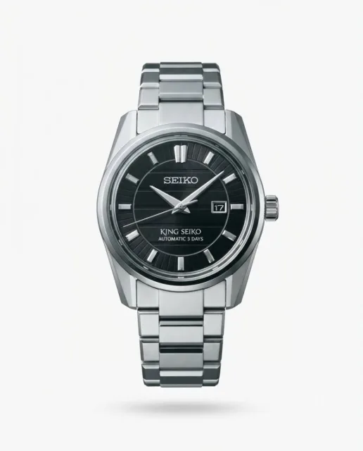 King Seiko Vanac Quartz Silver Black Dial