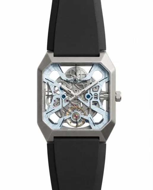 Bell&Rose BR03 Cyber automatic Black Silver Sky Blue Dial