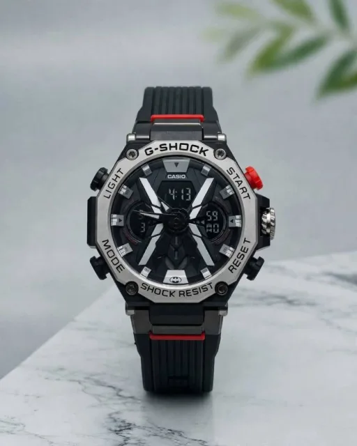 Casio G-Shock analog-digital sports Black Red