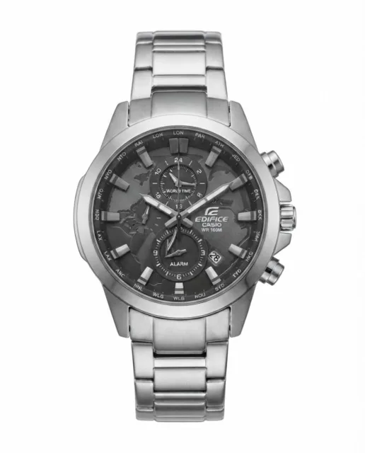 Edifice EFR-303D Silver Black Dial