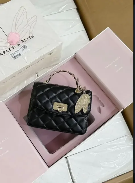 Charle_&_keith_hobo_bag_with_og_box_(black)