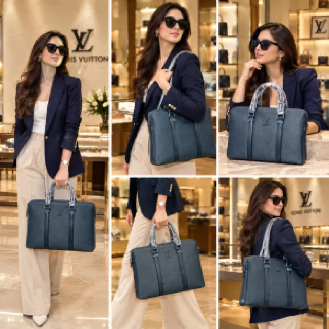 lv vuitton laptop bag premium quality with dust cover